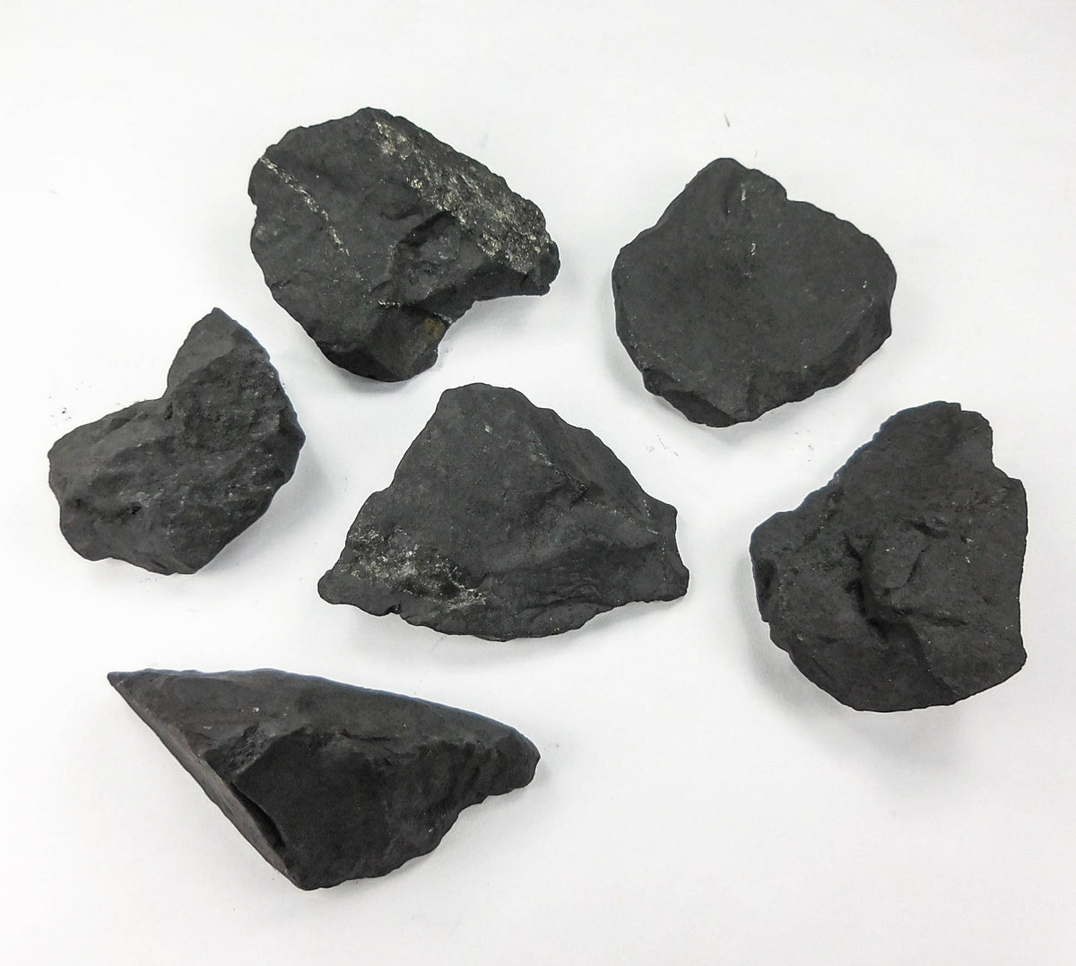 Shungite Rough, Raw Black Type-2 Stones - By the Piece or Pound, Karelia Russia