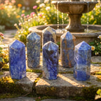 Sodalite Mini Crystal Point Tower, India