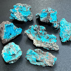 Chrysocolla Clusters, Raw Blue-Green Mineral Specimens - Peru