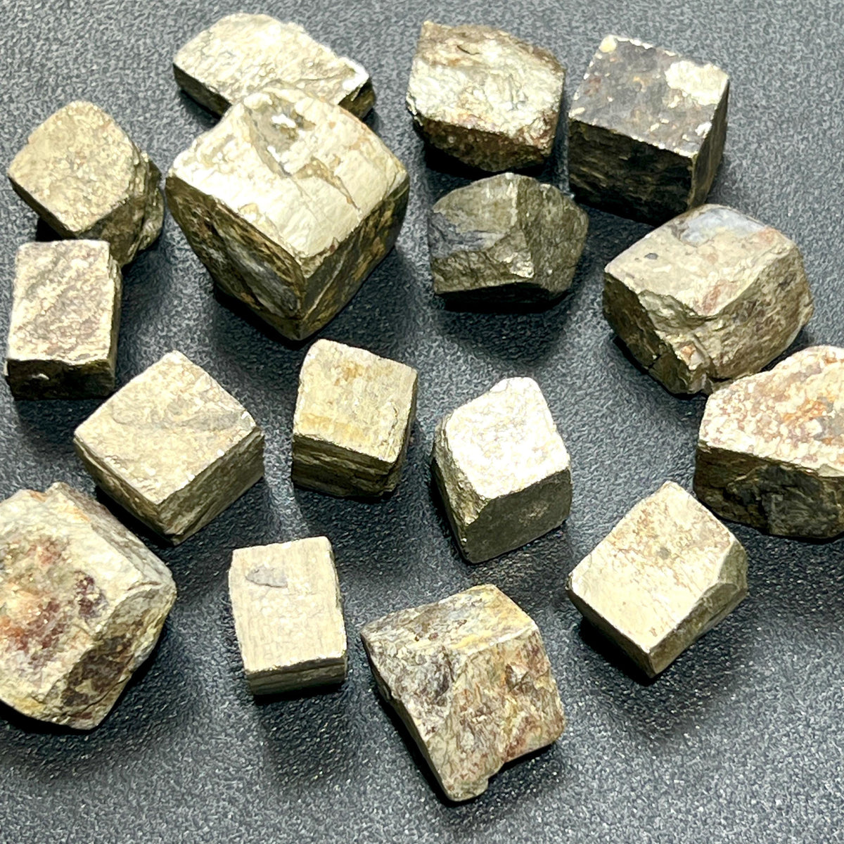 Pyrite Cubes, Raw Natural Fool's Gold Crystals - By the Piece or Pound