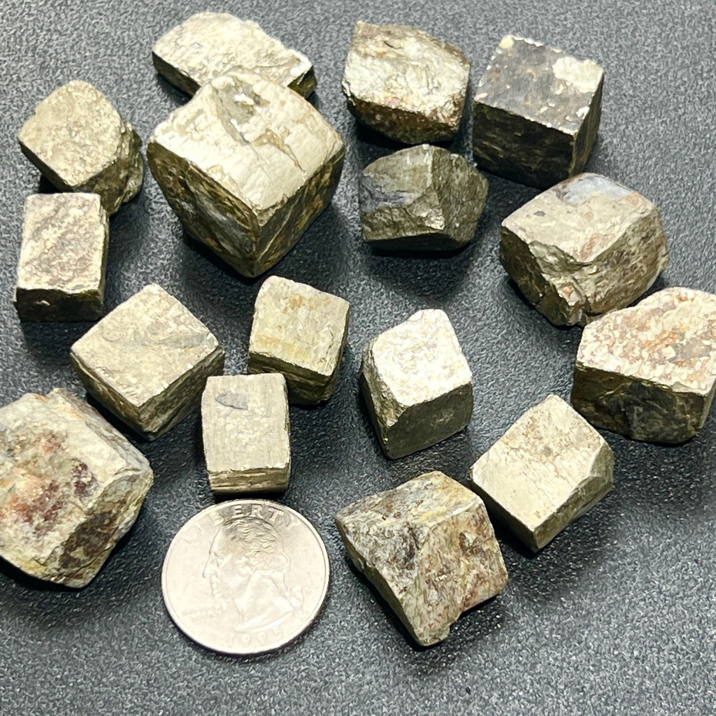 Pyrite Cubes, Raw Natural Fool's Gold Crystals - By the Piece or Pound