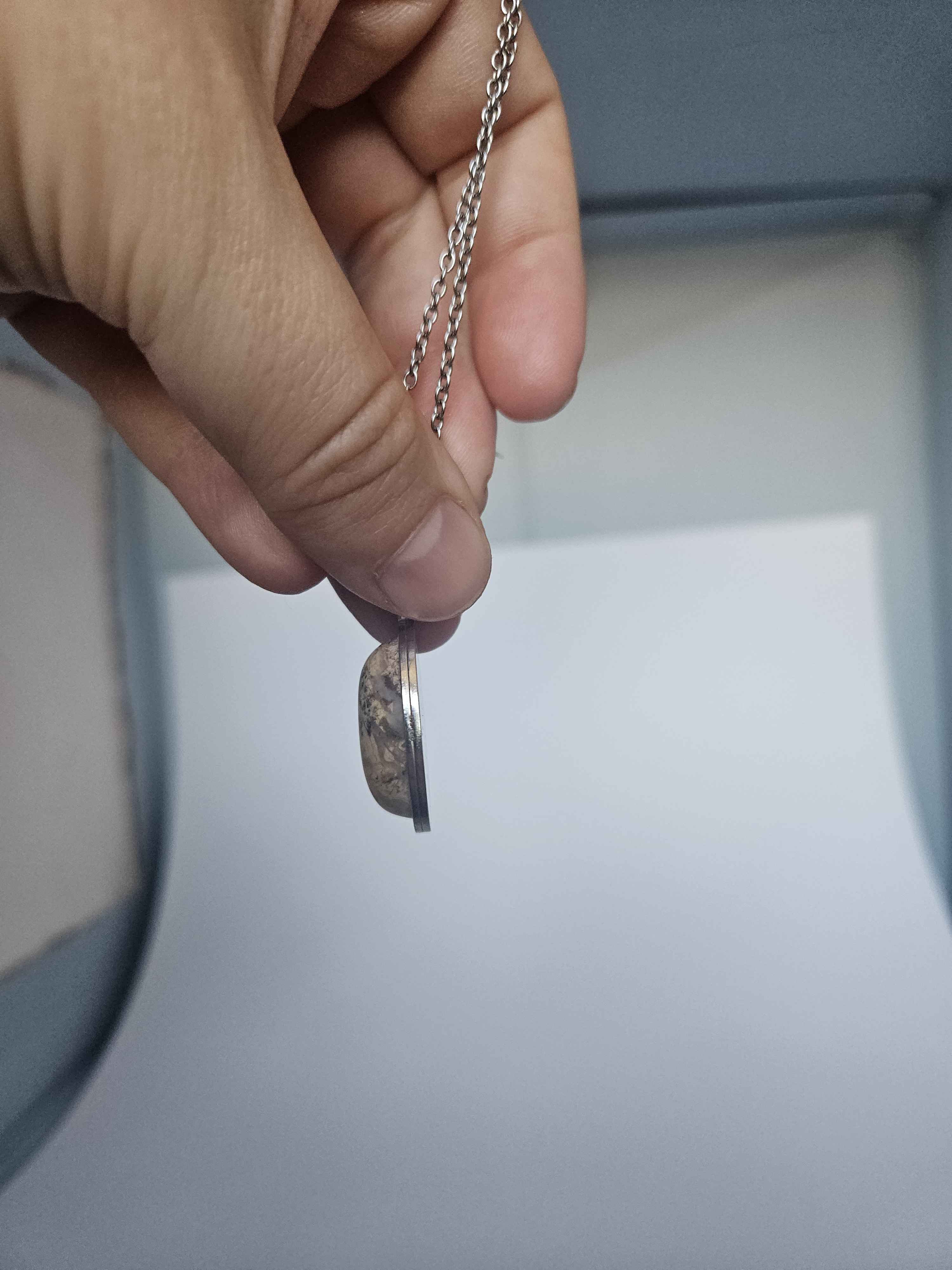 Picture Jasper Pendant Necklace