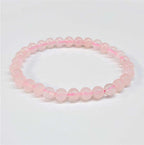 Rose Quartz Bead Bracelet - 4 to 10 mm Stretch