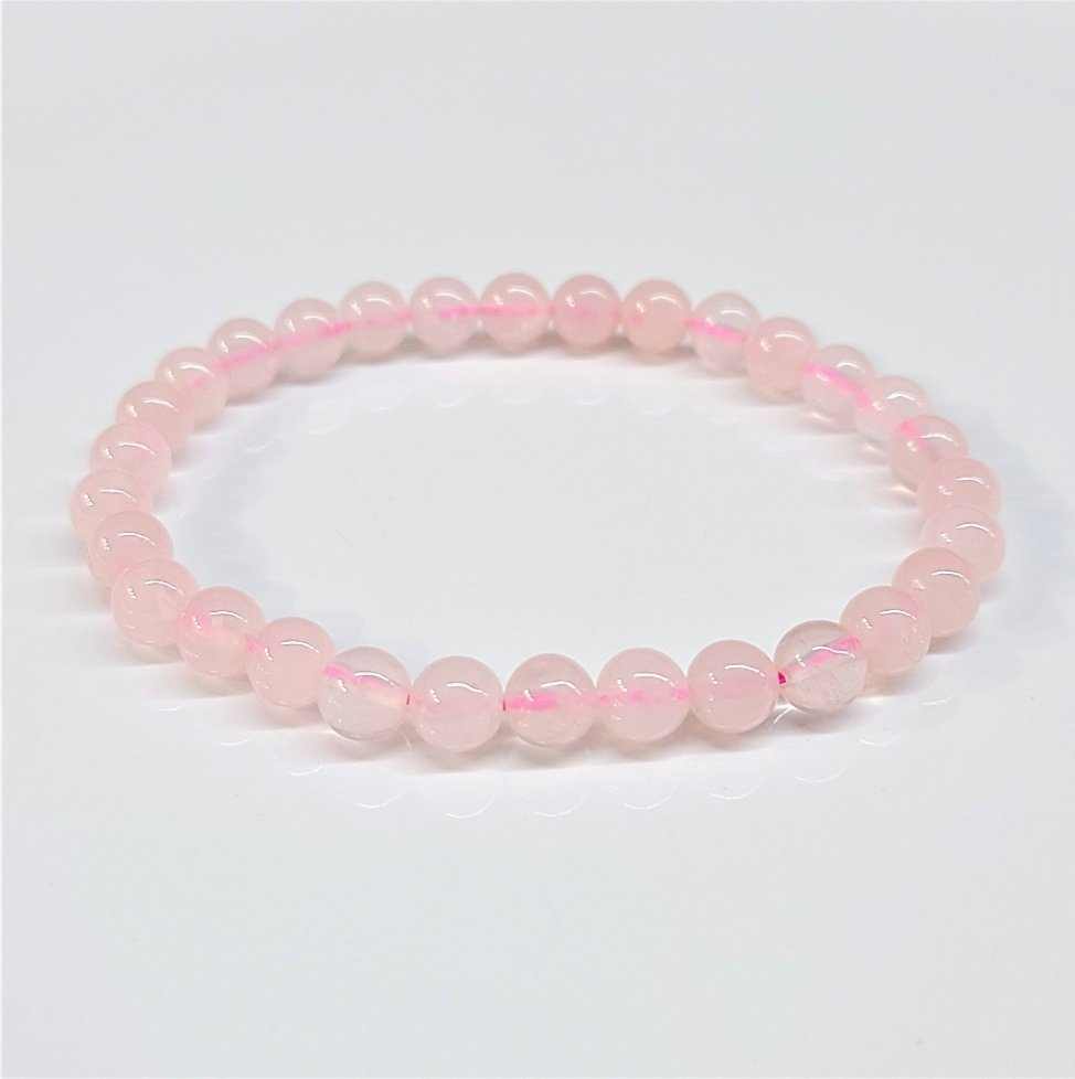 Rose Quartz Bead Bracelet - 4 to 10 mm Stretch