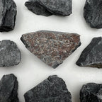 Black Onyx Rough, Raw Black Stones - By the Pound