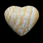 Yellow Banded Calcite Hearts